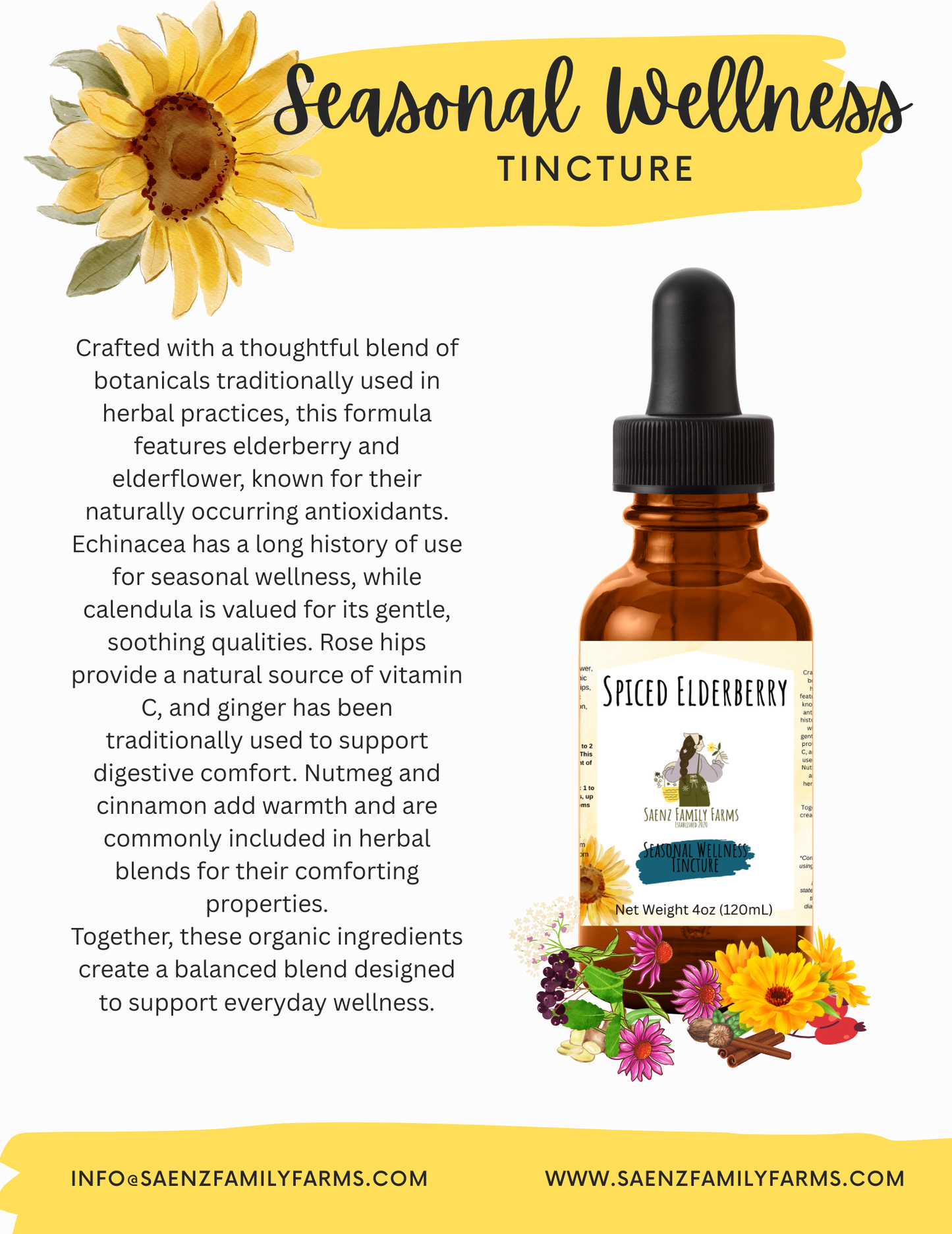 Spiced Elderberry Tincture