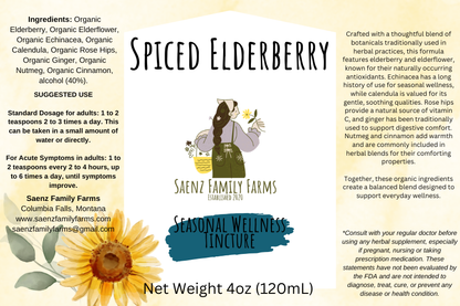 Spiced Elderberry Tincture
