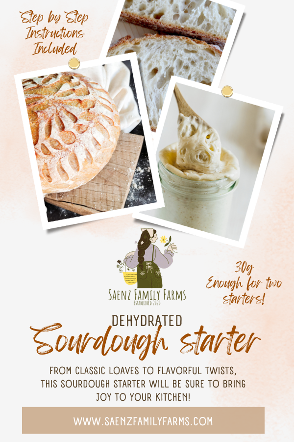 Dehydrated Organic Sourdough Starter