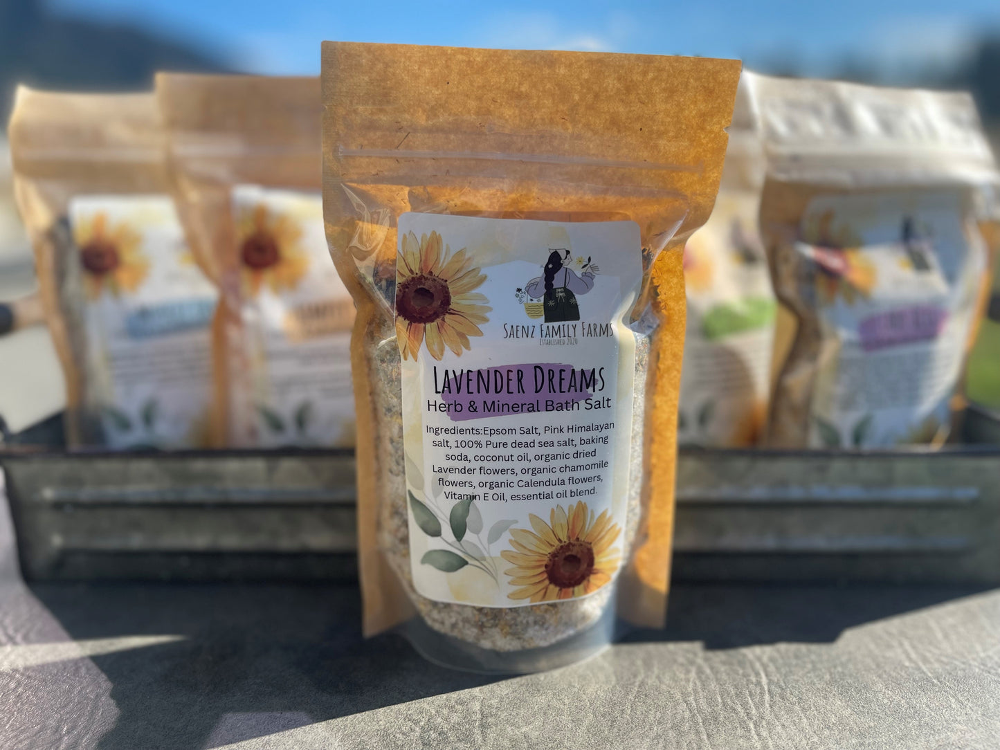 Organic Herbal Bath Salts