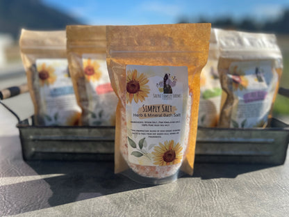 Organic Herbal Bath Salts